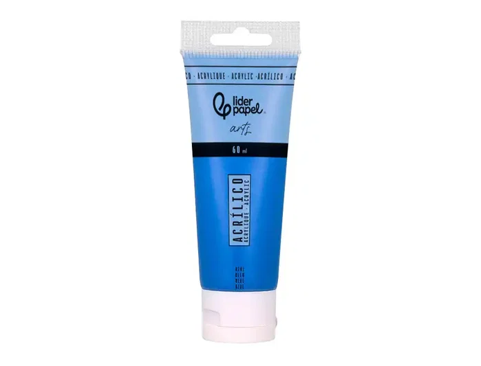 Liderpapel Pintura acrílica tubo 60 ml color azul