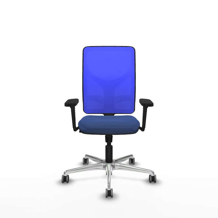 PIQUERAS Y CRESPO Silla de oficina Motilla con mecanismo Sincro Azul