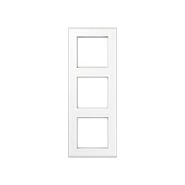Jung A5583BFWW Marco de 3 puntos de venta Blanco