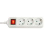 Lindy 73101 Regleta de Extensión con 3 Salidas AC Blanco