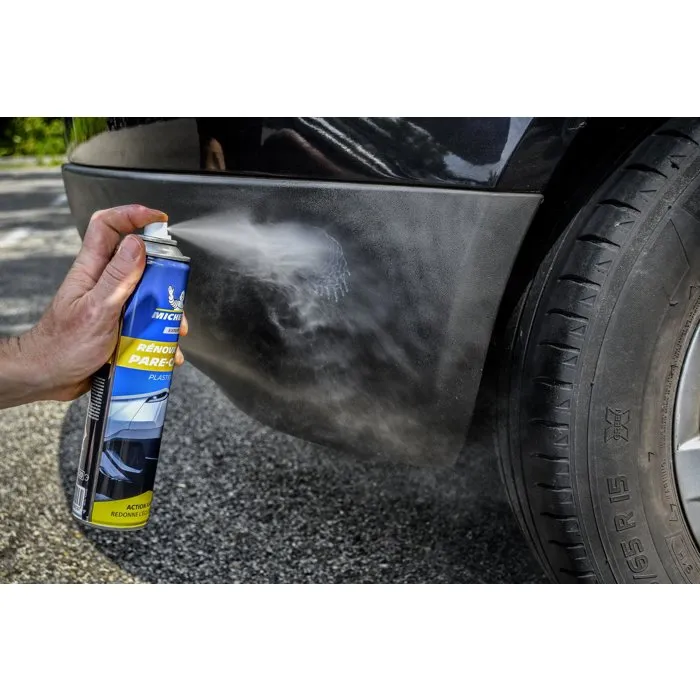 Michelin Renovador de Shocks para Plásticos Exteriores - Restaura y Protege Parachoques, Espejos y Varillas