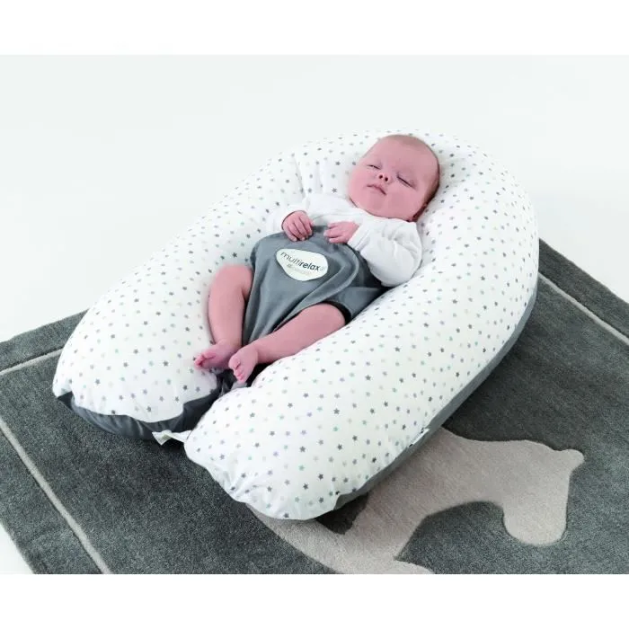 Candide Almohada de Maternidad Multirelax CAN3275056858159 Gris Estrellas Poliéster Algodón