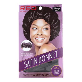 Red Kiss Gorro Satin Bonnet Negro