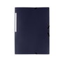 Grafoplas Carpeta Poligraf PP Folio Azul con Gomas y 3 Solapas