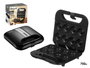 Argon Máquina de Donuts 750W | Metal Negro y Gris | Hasta 12 Donuts (Set de 6)