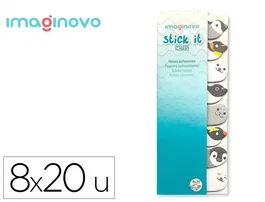 Imaginovo Notas Adhesivas Pingüino 120 Hojas 8x15x48 mm