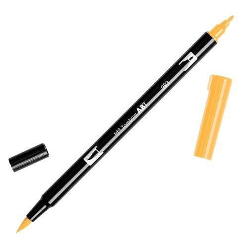 Tombow ABT-993 Rotulador Doble Punta Pincel Dual Brush Color Cromo Naranja