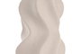 DKD Home Decor Jarrón de Gres Blanco Rugoso 10x10x18 cm