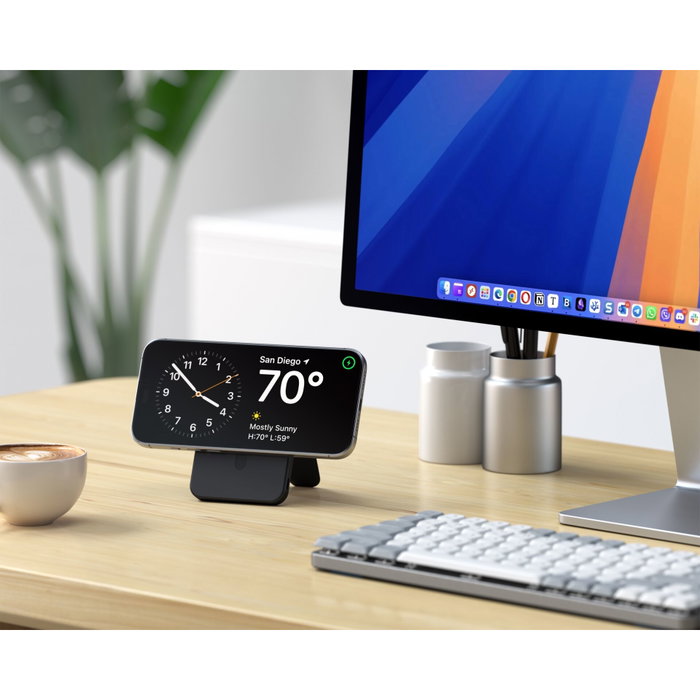 Satechi OntheGo Magnetic Qi2 Powerbank Stand 5000 mAh Black