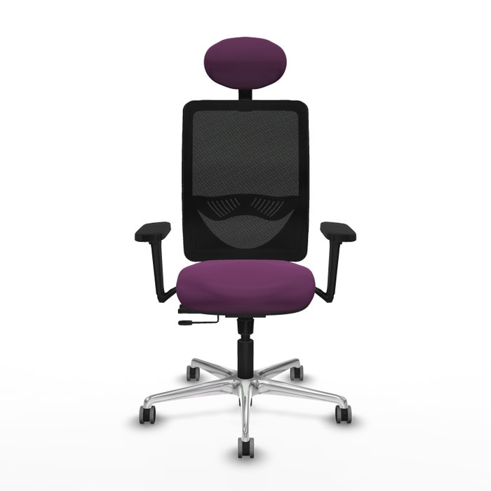 PIQUERAS Y CRESPO Silla de oficina Zulema con mecanismo Sincro/Traslack, Morado y Negro PIQUERAS Y CRESPO Silla de oficina Zulema con mecanismo Sincro/Traslack, Morado y Negro