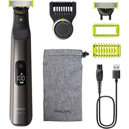 PHILIPS OneBlade Pro 360 Recortadora de barba y cuerpo con peine 14 en 1 y 2 cuchillas