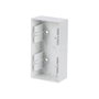 BUSCH-JAEGER Caja de montaje superficial future linear BJ 1702-84, 2 posiciones, blanco estudio