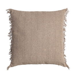 Cojín Marrón Algodón-Poliéster 60 X 60 cm