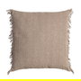 Cojín Marrón Algodón-Poliéster 60 X 60 cm (Set de 2)