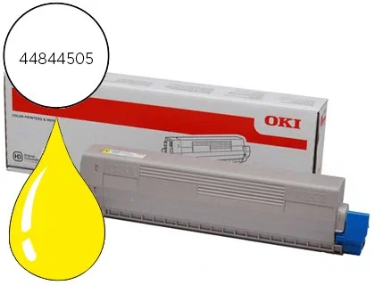 Oki 44844505 Cartucho de Tóner Amarillo
