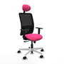 PIQUERAS Y CRESPO Silla de oficina Zulema Rosa y Negro