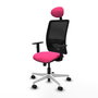 PIQUERAS Y CRESPO Silla de oficina Zulema Rosa y Negro