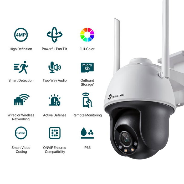 TP-Link VIGI C540-W(4mm) Cámara IP de Seguridad Exterior con Lente 4mm