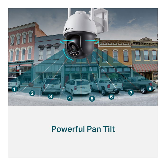 TP-LINK VIGI C540-W Cámara de vigilancia IP 4MP con lente 4mm, Blanco