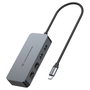 Conceptronic ABBY24G Hub USB-C 2 puertos Gigabit Ethernet 2 puertos USB-A 3.2 Gen 1 5 Gbps 0.3m Gris