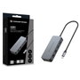 Conceptronic ABBY24G Hub USB-C 2 puertos Gigabit Ethernet 2 puertos USB-A 3.2 Gen 1 5 Gbps 0.3m Gris