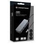 Conceptronic ABBY24G Hub USB-C 2 puertos Gigabit Ethernet 2 puertos USB-A 3.2 Gen 1 5 Gbps 0.3m Gris