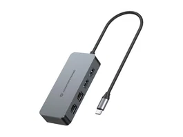 Conceptronic ABBY24G Adaptador USB-C con 2 puertos Ethernet Gigabit y 2 puertos USB 3.2 Gen 1