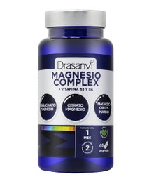 DRASANVI Magnesio Complex con Vitamina B3 y B6, 60 comprimidos