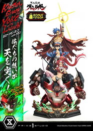 Prime 1 Studio Gurren Lagann Estatua Ultimate Premium Masterline 1/4 Kamina, Simon & Yoko con Lagann Deluxe Bonus Version
