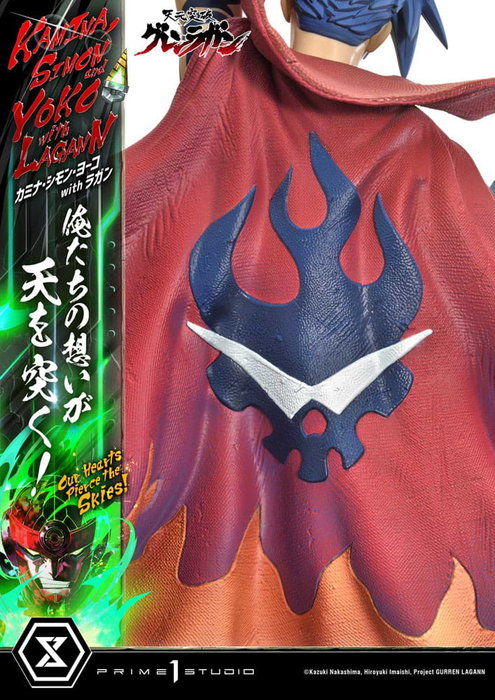 Prime 1 Studio Gurren Lagann Estatua Ultimate Premium Masterline 1/4 Kamina, Simon & Yoko con Lagann Deluxe Bonus Version
