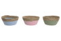 DKD Home Decor Cesta Seagrass Algodón Surtido 26x26x12 cm