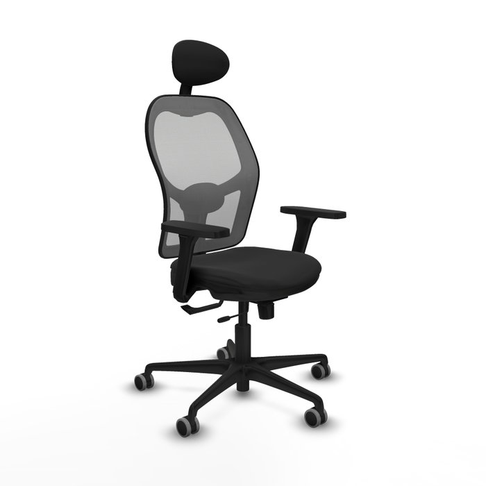 PIQUERAS Y CRESPO Silla de oficina Jorquera con mecanismo Sincro/Traslack, Brazos 3D y Cabecero Fijo PIQUERAS Y CRESPO Silla de oficina Jorquera con mecanismo Sincro/Traslack, Brazos 3D y Cabecero Fijo