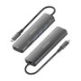 Aisens USB-C Dock 7 en 1 ASUC-7P025-GR Gris