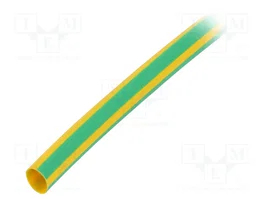 HELLERMANNTYTON Tubo termoretráctil 6mm 3:1 Amarillo-verde