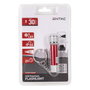 ENTAC Linterna de llavero EFL-5LED-KC-R Rojo