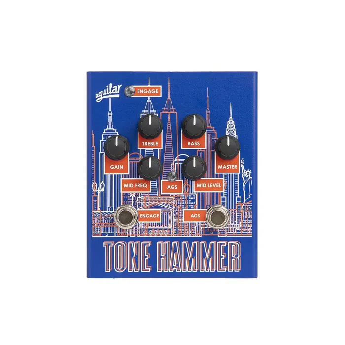 Aguilar Pedal de Bajo Tone Hammer NYC Gold Skyline Edición Limitada Aguilar Pedal de Bajo Tone Hammer NYC Gold Skyline Edición Limitada