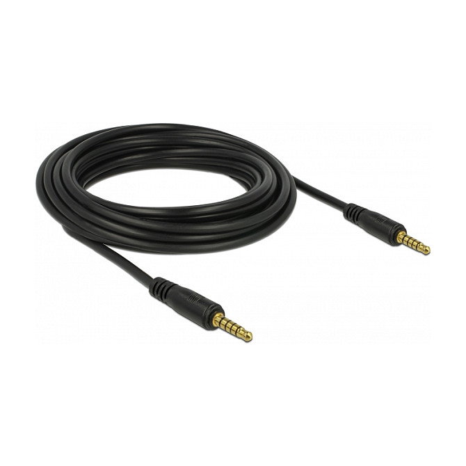 DeLOCK 85699 Cable de audio de 3,5 mm 5 Pin macho a macho 5 m negro