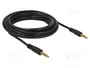 DeLOCK 85699 Cable de audio de 3,5 mm 5 pines, 5 m, Negro