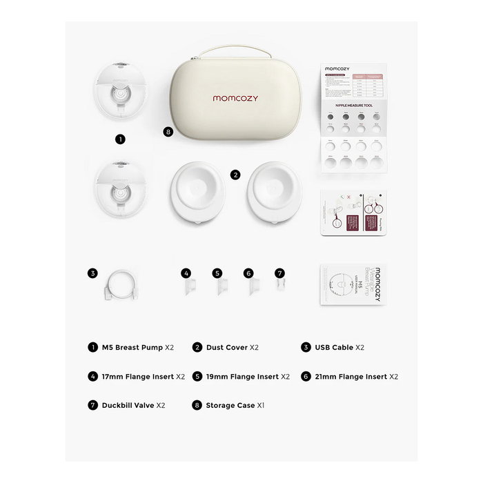 Momcozy M5 Extractor de leche individual con batería