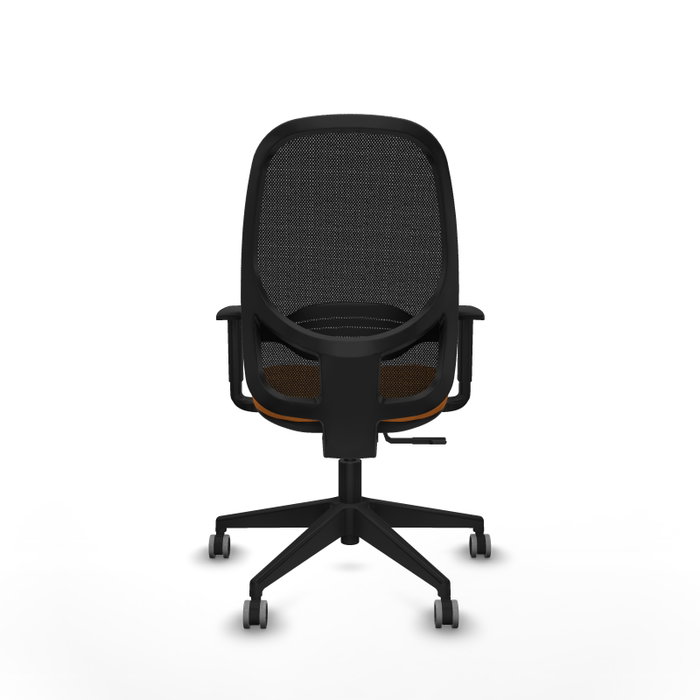 PIQUERAS Y CRESPO Silla de oficina Cilanco Naranja y Negro