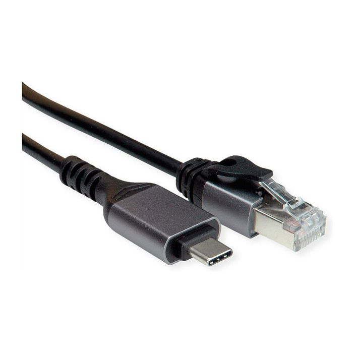 VALUE VALUE 12.99.1169-10 Adaptador USB 3.2 Gen 2 Type C a Ethernet Gigabit, Cable 5 m, Negro VALUE VALUE 12.99.1169-10 Adaptador USB 3.2 Gen 2 Type C a Ethernet Gigabit, Cable 5 m, Negro