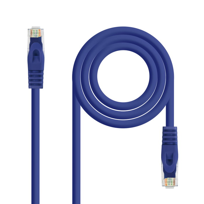 Nanocable Cable de Red Cat6a U/UTP RJ45 2m Azul Nanocable Cable de Red Cat6a U/UTP RJ45 2m Azul
