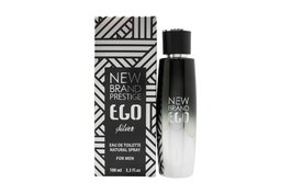 New Brand Parfums Ego Silver Eau de Toilette 100ml Spray