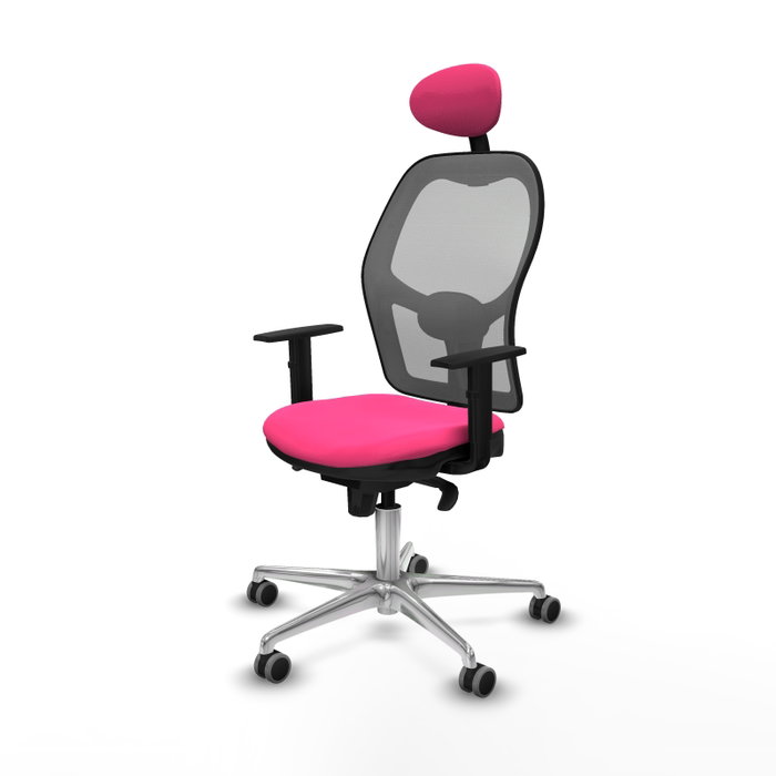 PIQUERAS Y CRESPO Silla de oficina Jorquera Rosa y Gris PIQUERAS Y CRESPO Silla de oficina Jorquera Rosa y Gris