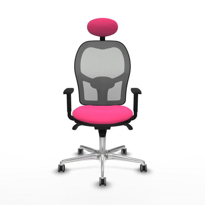 PIQUERAS Y CRESPO Silla de oficina Jorquera Rosa y Gris PIQUERAS Y CRESPO Silla de oficina Jorquera Rosa y Gris
