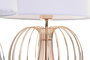 DKD Home Decor Lampara Sobremesa Moderno Dorado Plateado Blanco Metal Poliester 2 Unidades 32.5 x 52 x 32.5 cm