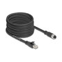 DeLOCK 80595 Cable M12 X-codificado 8 Pin Hembra a RJ45 Macho Cat.5e S/FTP 10 m Negro