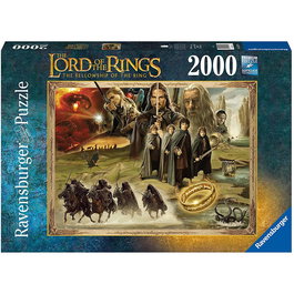 RAVENSBURGER Puzzle El Señor de los Anillos, 2000 Piezas, Tamaño Montado 98x75 cm