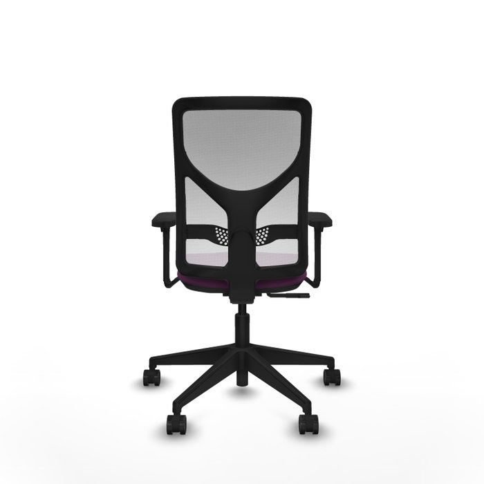 PIQUERAS Y CRESPO Silla de oficina Motilla con mecanismo Sincro, Morado y Blanco