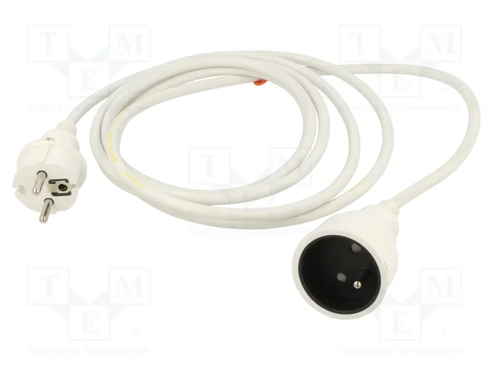 PLASTROL Prolongador de alimentación H03VV-F 3G1,5mm2 3m Blanco PLASTROL Prolongador de alimentación H03VV-F 3G1,5mm2 3m Blanco